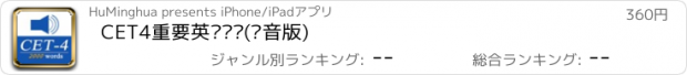 おすすめアプリ CET4重要英语单词(发音版)