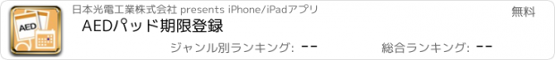 おすすめアプリ AEDパッド期限登録