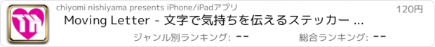 おすすめアプリ Moving Letter - 文字で気持ちを伝えるステッカー for iMessage
