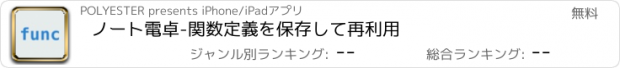 おすすめアプリ ノート電卓-関数定義を保存して再利用