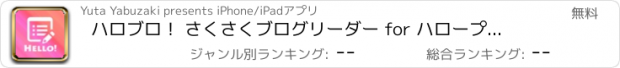 おすすめアプリ ハロブロ！ さくさくブログリーダー for ハロープロジェクト(ハロプロ)