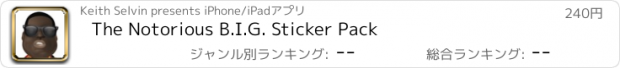 おすすめアプリ The Notorious B.I.G. Sticker Pack