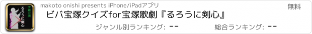 おすすめアプリ ビバ宝塚クイズfor宝塚歌劇『るろうに剣心』