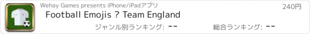 おすすめアプリ Football Emojis — Team England