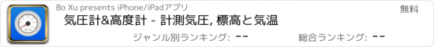 おすすめアプリ 気圧計&高度計 - 計測気圧, 標高と気温