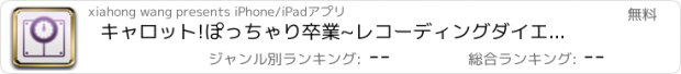 おすすめアプリ キャロット!ぽっちゃり卒業~レコーディングダイエットで簡単ダイエット!