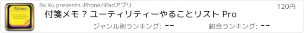 おすすめアプリ 付箋メモ – ユーティリティーやることリスト Pro