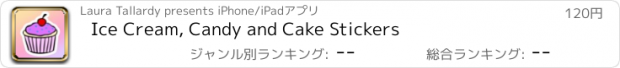 おすすめアプリ Ice Cream, Candy and Cake Stickers