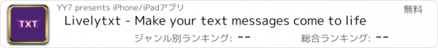 おすすめアプリ Livelytxt - Make your text messages come to life