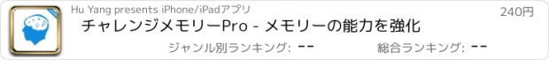 おすすめアプリ チャレンジメモリーPro - メモリーの能力を強化