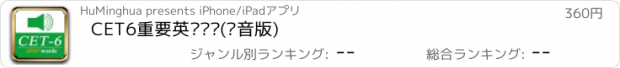 おすすめアプリ CET6重要英语单词(发音版)