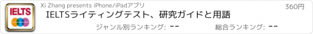 おすすめアプリ IELTSライティングテスト、研究ガイドと用語