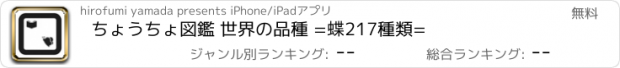 おすすめアプリ ちょうちょ図鑑 世界の品種 =蝶217種類=