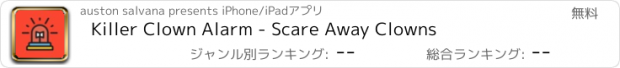 おすすめアプリ Killer Clown Alarm - Scare Away Clowns