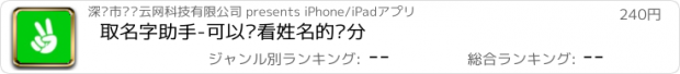 おすすめアプリ 取名字助手-可以查看姓名的评分