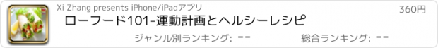 おすすめアプリ ローフード101-運動計画とヘルシーレシピ