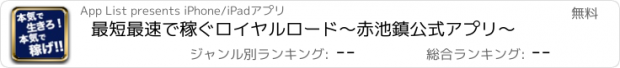 おすすめアプリ 最短最速で稼ぐロイヤルロード〜赤池鎮公式アプリ〜