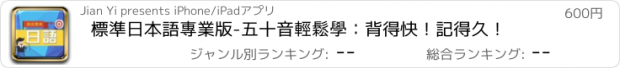 おすすめアプリ 標準日本語專業版-五十音輕鬆學：背得快！記得久！