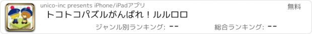 おすすめアプリ トコトコパズル　がんばれ！ルルロロ