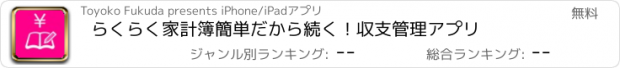 おすすめアプリ らくらく家計簿　簡単だから続く！収支管理アプリ