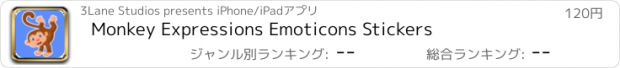 おすすめアプリ Monkey Expressions Emoticons Stickers