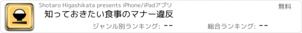 おすすめアプリ 知っておきたい食事のマナー違反