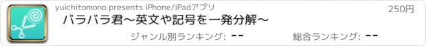 おすすめアプリ バラバラ君〜英文や記号を一発分解〜