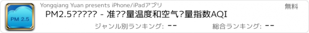 おすすめアプリ PM2.5实时监测仪 - 准确测量温度和空气质量指数AQI