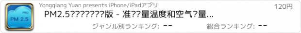 おすすめアプリ PM2.5实时监测仪专业版 - 准确测量温度和空气质量指数AQI