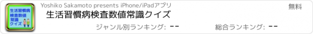 おすすめアプリ 生活習慣病　検査数値常識クイズ