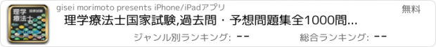 おすすめアプリ 理学療法士国家試験,過去問・予想問題集　全1000問解説付き