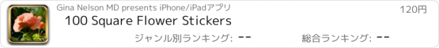 おすすめアプリ 100 Square Flower Stickers