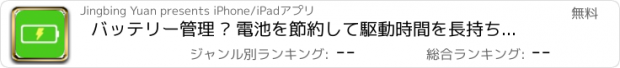 おすすめアプリ バッテリー管理 – 電池を節約して駆動時間を長持ちさせる！