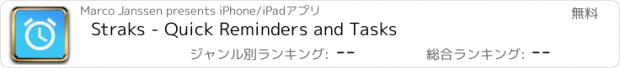 おすすめアプリ Straks - Quick Reminders and Tasks