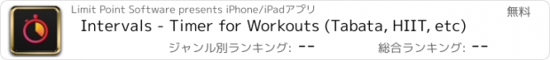 おすすめアプリ Intervals - Timer for Workouts (Tabata, HIIT, etc)