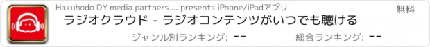 おすすめアプリ ラジオクラウド - ラジオコンテンツがいつでも聴ける