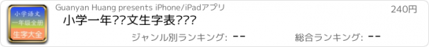 おすすめアプリ 小学一年级语文生字表总复习