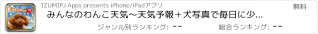 おすすめアプリ みんなのわんこ天気〜天気予報＋犬写真で毎日に少しほっこり〜