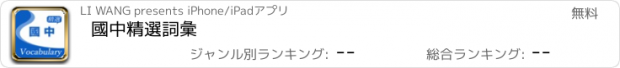 おすすめアプリ 國中精選詞彙