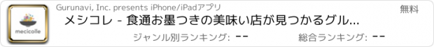 おすすめアプリ メシコレ - 食通お墨つきの美味い店が見つかるグルメアプリ