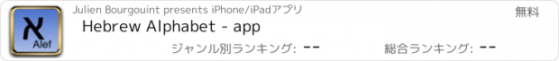 おすすめアプリ Hebrew Alphabet - app