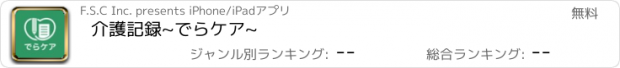 おすすめアプリ 介護記録~でらケア~