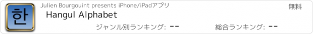 おすすめアプリ Hangul Alphabet
