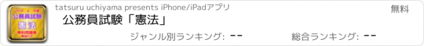 おすすめアプリ 公務員試験「憲法」