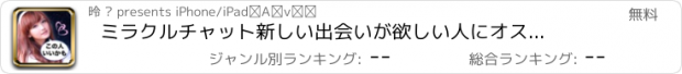 おすすめアプリ ミラクルチャット　新しい出会いが欲しい人にオススメのトークアプリ