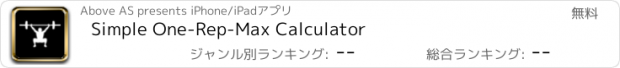 おすすめアプリ Simple One-Rep-Max Calculator