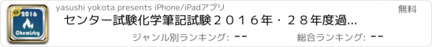 おすすめアプリ センター試験化学筆記試験２０１６年・２８年度過去問題