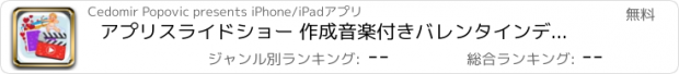 おすすめアプリ アプリスライドショー 作成音楽付きバレンタインデーの話