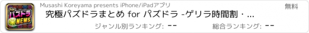 おすすめアプリ 究極パズドラまとめ for パズドラ -ゲリラ時間割・攻略-