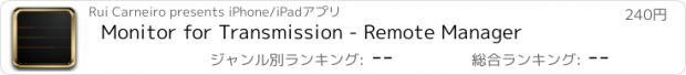 おすすめアプリ Monitor for Transmission - Remote Manager